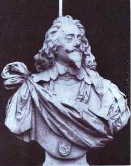 Charles I, König von England, von drei Seiten