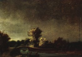 Landschaft mit Steinbrücke