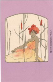 Mädchen mit lila umgibt