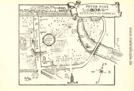 Karte von Peter Pans Kensington Gardens