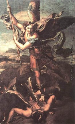 St. Michael überwältigend die Dämonen