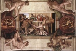 Sistine Kapellen-Decke: Opfer Noahs