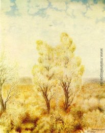 September in der Bohdanivka Dorf auf dem Damm