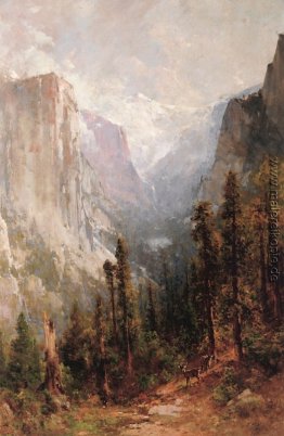 El Capitan mit Wolken Ruhe darüber hinaus, Yosemite