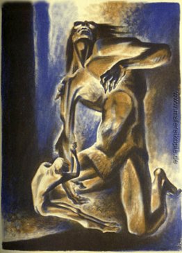Beowulf ringt mit Grendel