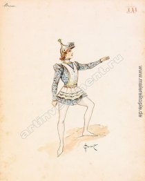 Design von männlichen mittelalterlichen Kostüm