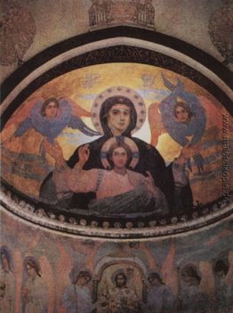 Ein Fresko von M. Nesterow von Akhali Sarsma-Kloster, Abastumani
