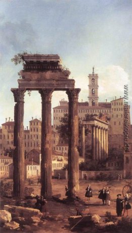 Rom: Die Ruinen des Forum, Blick in Richtung Capitol