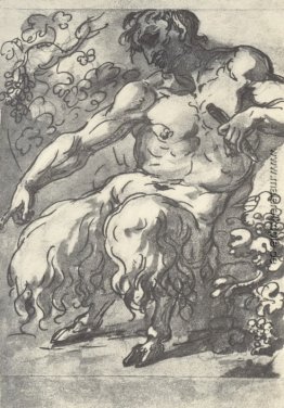 Faun mit einem Rohr