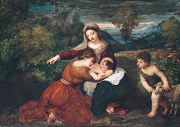 Jungfrau und Kind mit Heiligen und Saint John