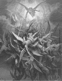 Ihm die allmächtige Kraft geschleudert Headlong Flaming vom ewig Ihm die allmächtige Kraft geschleudert Headlong Flaming vom ewig