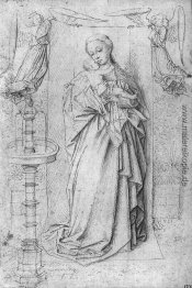 Zeichnung kopieren von Madonna am Brunnen