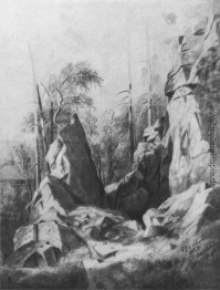 Rocks auf der Insel Walaam. Kukko Rocks auf der Insel Walaam. Kukko