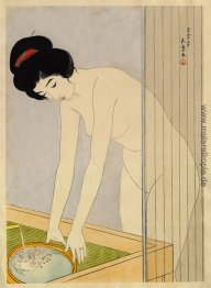 Frau waschen ihr Gesicht Frau waschen ihr Gesicht