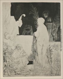 Ein Künstler Zeichnung von einem Modell Ein Künstler Zeichnung von einem Modell