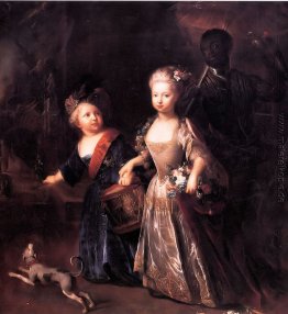 Frederick und seine Schwester Wilhelmina