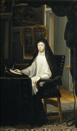 Porträt der Königin Mariana de Österreich als Witwe