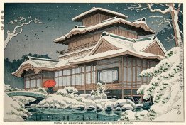 Schnee am Hiunkaku Tempel, Kyoto