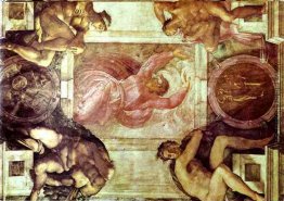 Sistine Kapellen-Decke: Gott Dividing Licht von der Dunkelheit