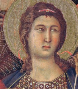 Madonna mit Kind auf dem Thron (Vorderseite-Fragment)