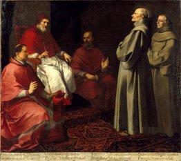 Die Gottes Giles Levitating vor Papst Gregor IX