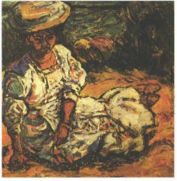 Porträt einer Frau in einem weißen Kleid Porträt einer Frau in einem weißen Kleid