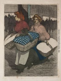 Laundresses tragen linnen Laundresses tragen linnen