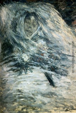 Camille Monet auf ihrem Sterbebett