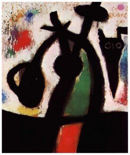 Frau und Vogel in der Nacht