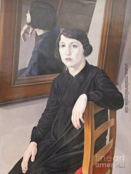 Frau an der Spiegel-