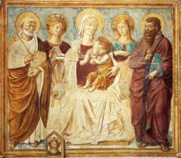 Tabernacle von Madonna delle Tosse: Maria lactans (Detail)