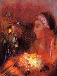 Frau mit Blumen Frau mit Blumen