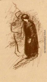 Frau im dunklen Kleid, Wandern Frau im dunklen Kleid, Wandern