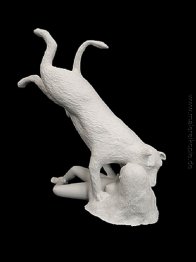 Frau mit Hund Frau mit Hund