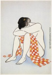 Frau mit Schal Frau mit Schal