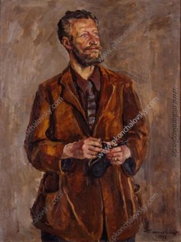 Portrait eines Kunstkritikers Sergei Nikolaevich Troynitskogo