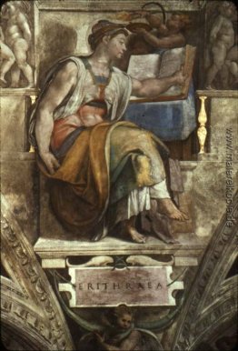 Sistine Kapellen-Decke: Sibyl Erithraea