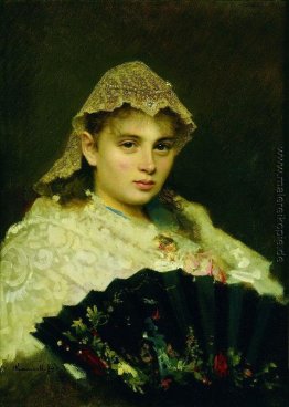 Porträt von Olga Afanasiyevna Raftopulo