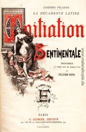 Front Cover von Joséphin Péladan Roman "Initiation Sentimentale" Front Cover von Joséphin Péladan Roman "Initiation Sentimentale"