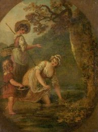 Die Brunnenkresse und Sammler Die Brunnenkresse und Sammler