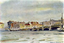 Leningrad. Die Ufer der Newa.