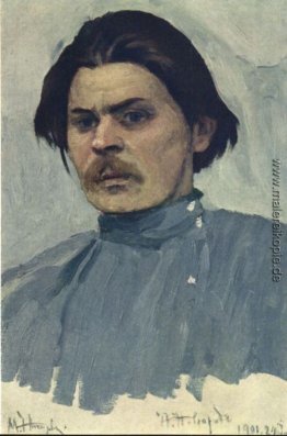 Porträt von Maxim Gorki