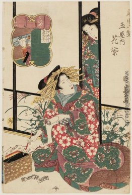 Hanamurasaki des Tamaya, aus der Serie Acht Ansichten von den Ve