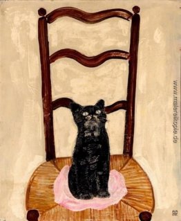 Die Katze auf dem Stuhl