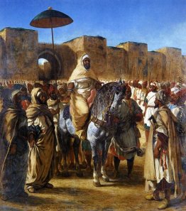 Muley Abd-ar-Rhaman, der Sultan von Marokko und ließ seinen Pala