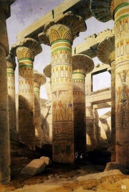 Architektur und Kunst der großen Tempel von Karnak. Stadt Theben