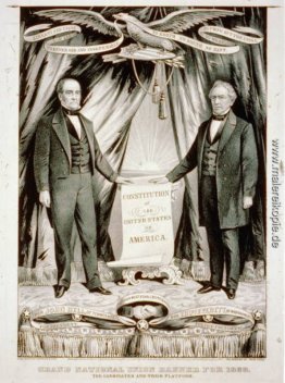 Kampagnen-Plakat für 1860 US-Präsidentschaftskandidat John Bell