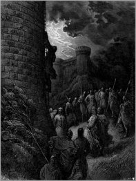 Bohemond allein den Wall von Antiochien Kreuzzüge Bohemond Halte