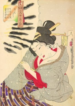 Auf der Suche kalt - das Aussehen einer-Fukagawa-Nakamichi-Geish