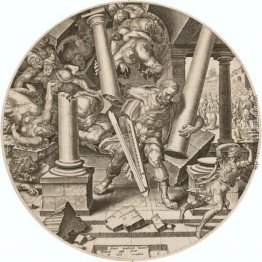 Samson Die Zerstörung der Tempel der Philister